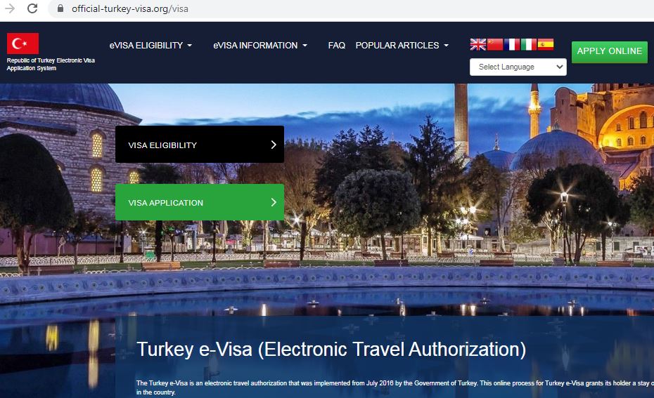 TURKEY  Official Government Immigration Visa Application Online  BRASIL CITIZENS - Sede oficial de imigração de vistos da Turquia