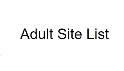 AdultSiteList