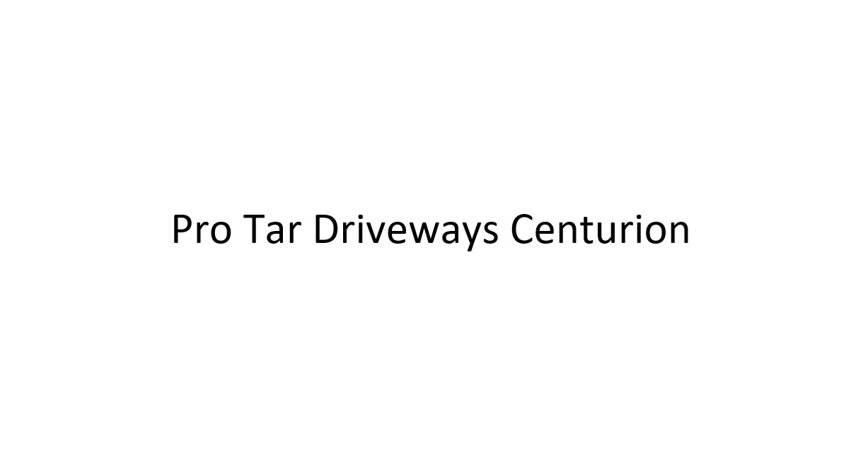 Pro Tar Driveways Centurion